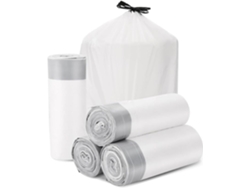 100 Sacos de Lixo com Cordão Ajustável 50 X 60 Cm Reforçados e Grossos Bolsos de Armazenamento com Fecho Automático ZYBLSSBB