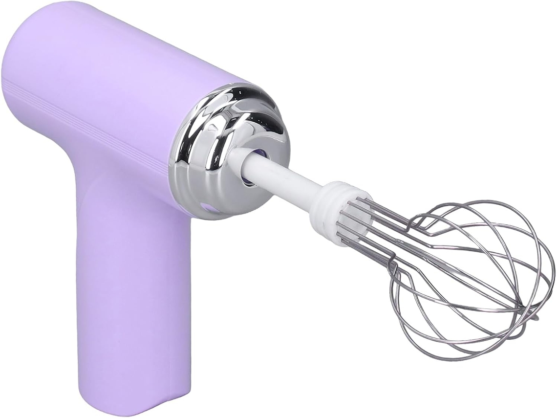 Batidora De Mano Inalámbrica, Batidora Eléctrica De Mano De Amplia Aplicación, Ligera Y Fácil De Usar Con 2 Piezas Para Mezclar.