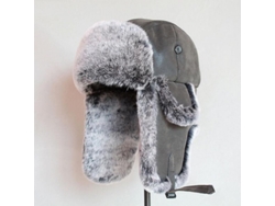 2026-gorro De Invierno Para Hombre Caliente Ushanka Ruso Con Aletas De Oído Cuero Pu Y Piel Trapper Cap Tallas M L Xl 56-58cm Negro Blanco