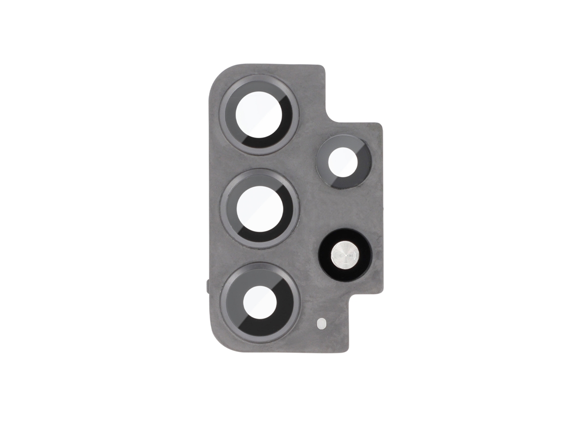 Clappio Lente cristal de cámara para Samsung Galaxy A52 / A52s con chasis Negro