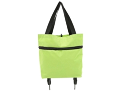 Bolsa de compras plegable con ruedas, fabricada en tela Oxford impermeable, con asa ajustable, ideal para viajes, compras y lavandería. GOKOCO