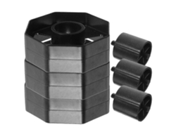 Accesorios para dispensador de cinta adhesiva - Soporte redondo para recarga de cinta - Juego de 3