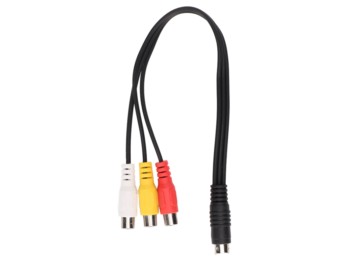 Cable De Vídeo De 4 Pines Macho A 3rca Hembra Con Doble Blindaje, Adaptador De Vídeo De 30 Cm (1 Pie)