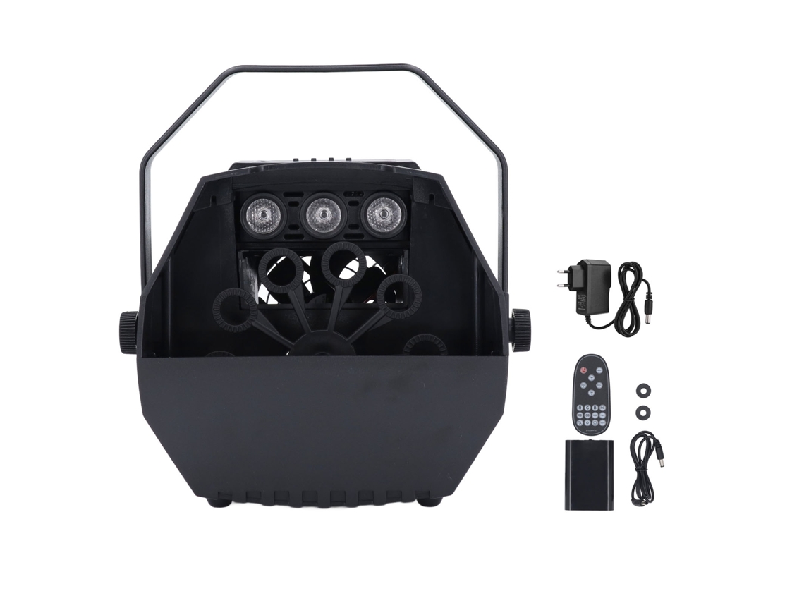 Máquina De Burbujas Con Pantalla Led De Luz Rgb, Control Remoto Automático, Soplador De Escenario, Enchufe Eu 100-240v