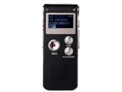 Grabador de Audio Digital Recargable de 8Gb Compatible con Reproductor Mp3Negro YEMAESRE