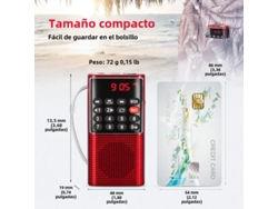 Mini Radio Portátil De Bolsillo/reproductor Mp3 De Mano