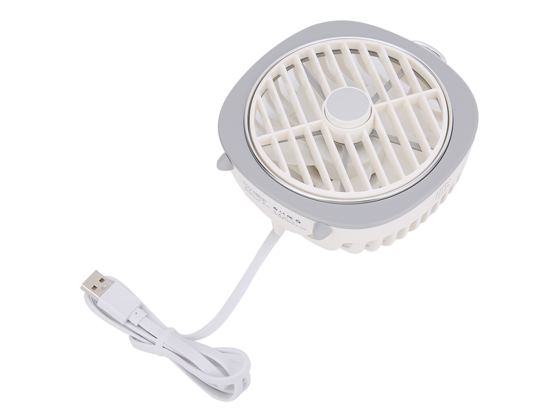 Mini ventilador USB portátil con 3 velocidades, blanco