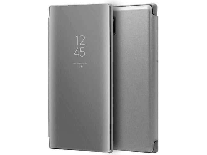 Funda Samsung Galaxy Note 10+ COOL Clear View Plateado