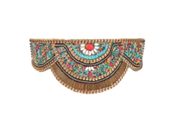 Cinturón Elástico Bohemio Para Mujer Con Cuentas, 5 Cm De Ancho, Pu, Para Vestidos De 72 A 85 Cm.