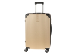 Maleta Mediana Trolley Rígida Ultraligera, De Abs De Alta Resistencia Con Esquinas Reforzadas. Cerradura Numérica Y 4 Ruedas Dobles Extraíbles 360°.
