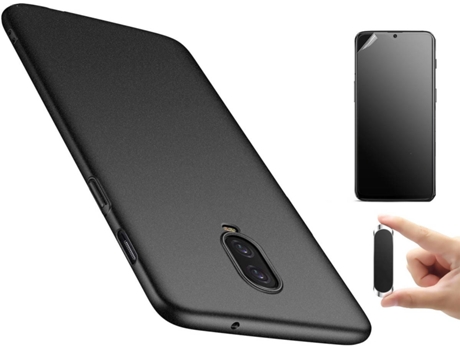 Kit Carcasa, Protector Y Soporte Oneplus 6T Ultimatte Turtleshell Negro