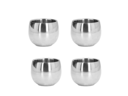 Juego De 4 Tazas De Café De Doble Capa Con Aislamiento Térmico De 150 Ml Para Camping, Viajes, Senderismo, Playa Y Picnic.