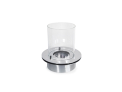 Quemador redondo de cristal para quemar bioetanol, Biochimenea en acero inoxidable, de 3 litros de diámetro (35 cm).