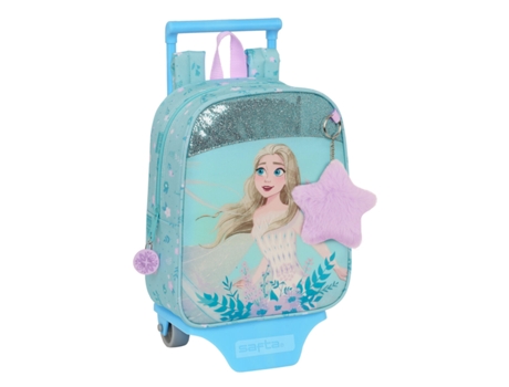Mochila Escolar con Ruedas FROZEN Hello spring (Azul - Poliéster 300D)