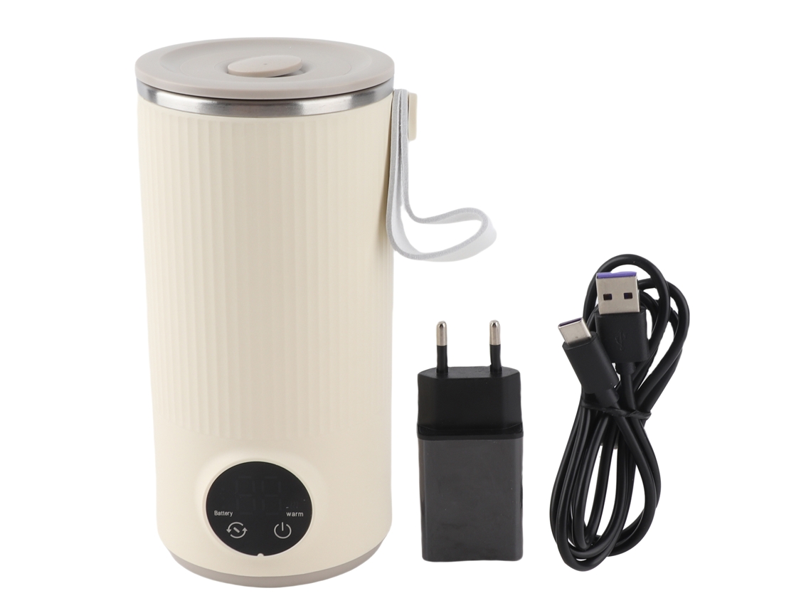 Chaleira Elétrica Portátil Sem Fio Usb 400ml Para Chá Café Leite Bateria 6000mah