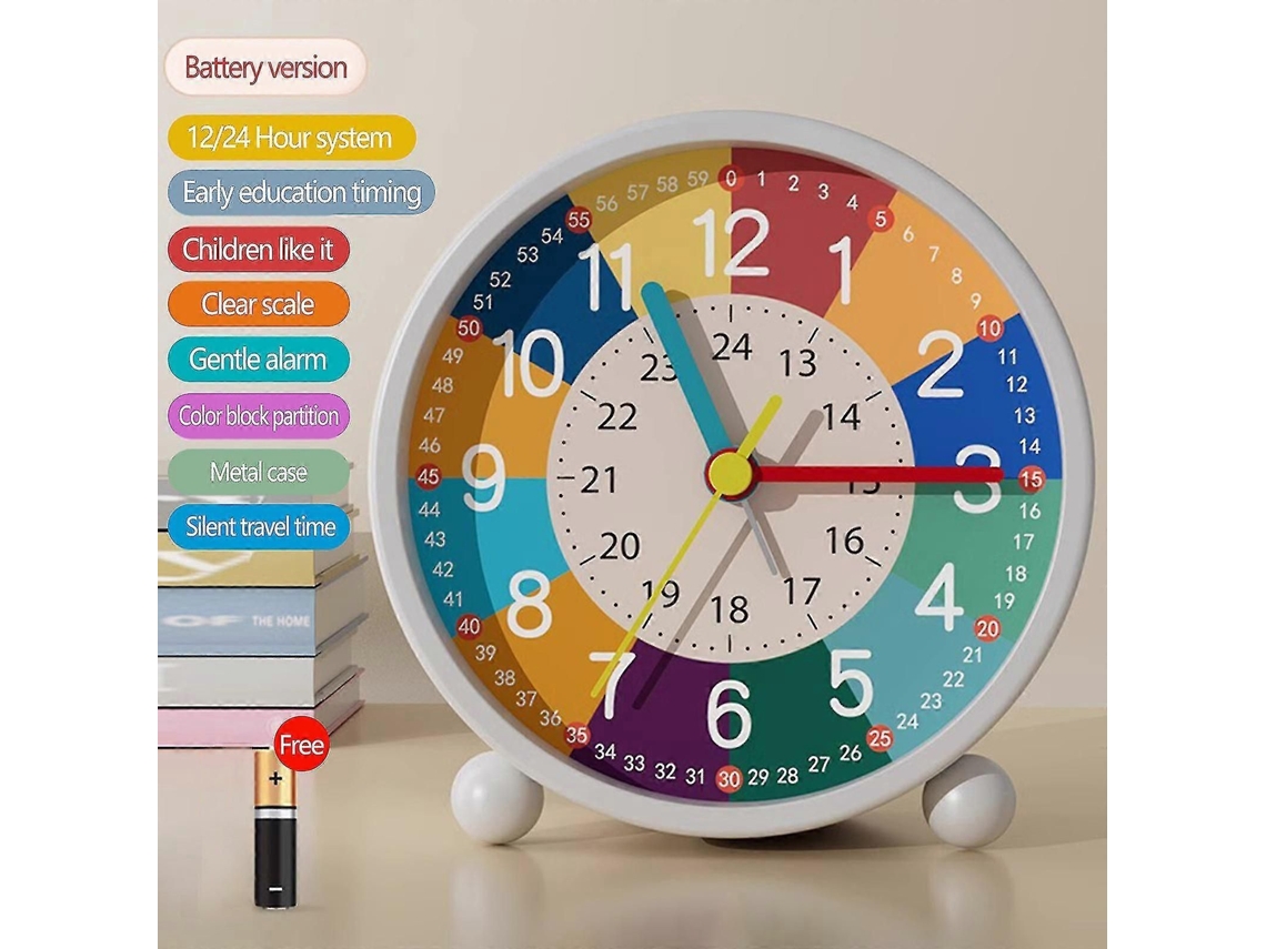 Reloj despertador educativo infantil GOKOCO sin tictac.