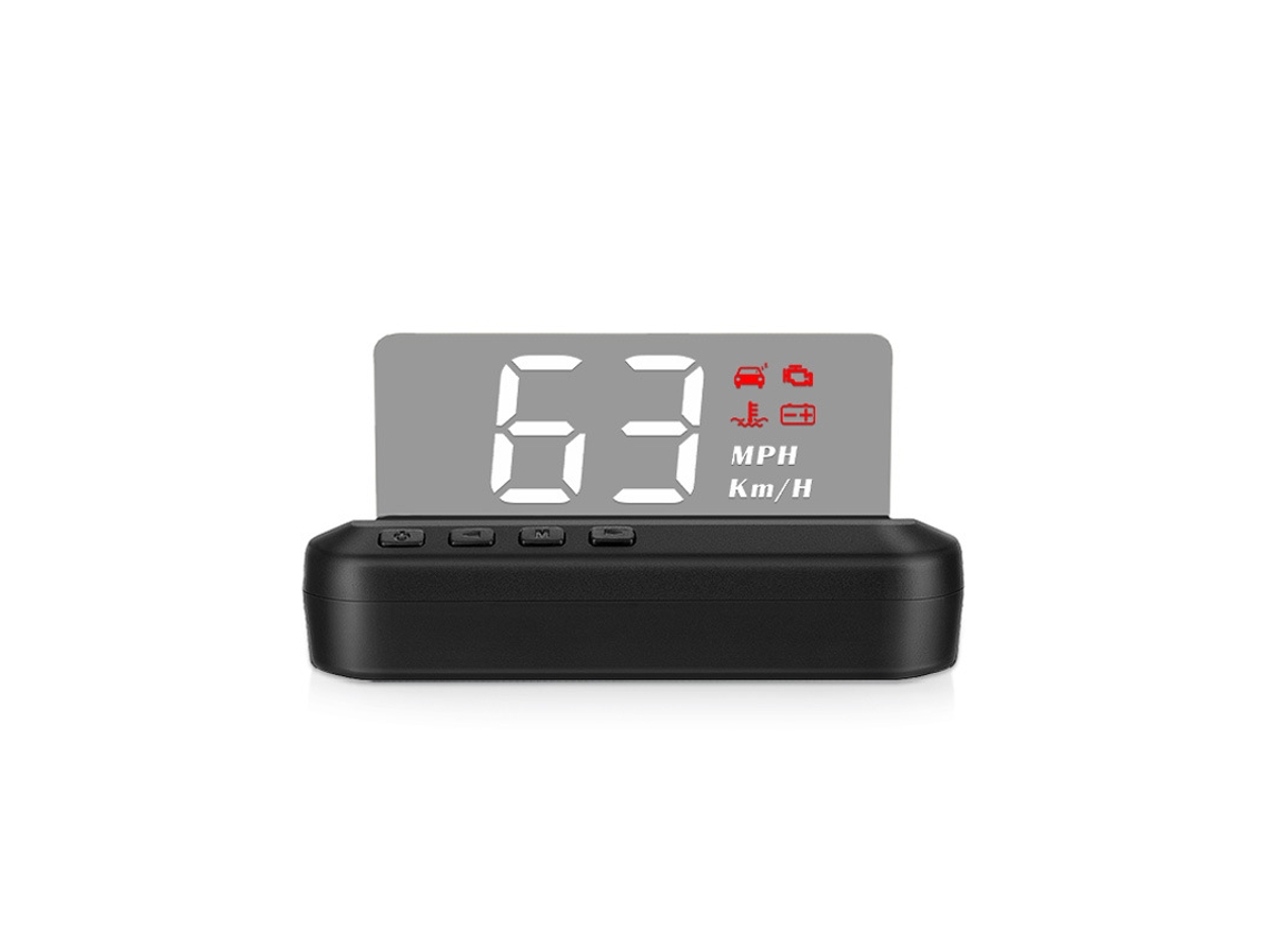 Head-up Display Proyector Digital Para Coche – Velocímetro Gps, Sistema Doble Pantalla, Negro