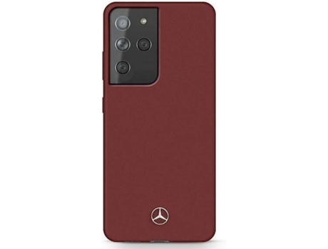 Carcasa Samsung Galaxy S21 Ultra MERCEDES Silicona Rojo
