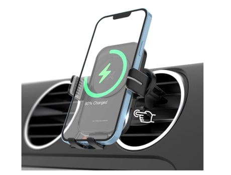 Cargador Inalámbrico Coche Carga Rápida BISBISOUS Negro