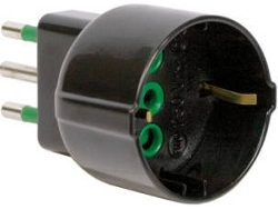 Adaptador de Viaje FANTON 82121 IT Negro