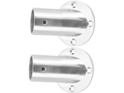 Soportes Extremo Rieles Armario Acero Inoxidable Bases Elevadas Aptos Montaje Techo Vestidores Baños
