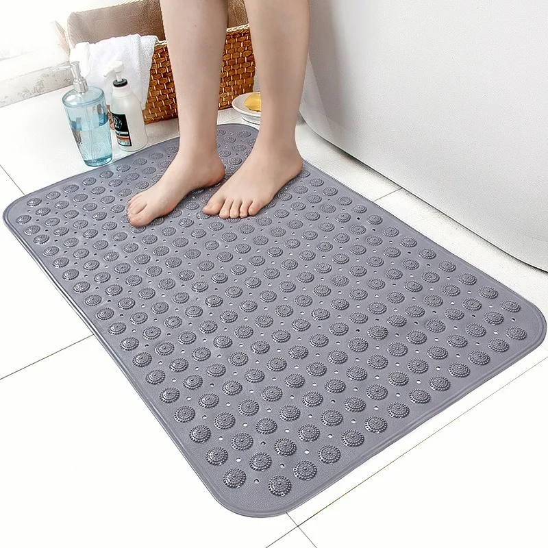 (gris) Alfombra De Baño Antideslizante Con Ventosas, Alfombra De Cocina, Material De Pvc, Estilo Europeo, Tamaño Mediano