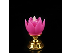 Lámpara LED Lotus de colores, luz suave, para dormitorio u oficina.