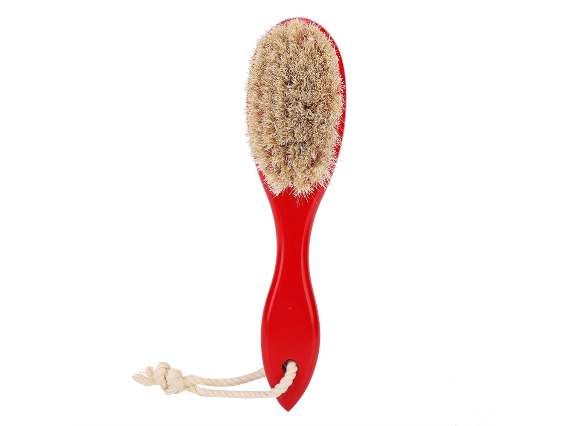 Pincel Peine Para Barba Y Cabello Limpieza De Pelo Roto Cepillo De Afeitado Color Rojo