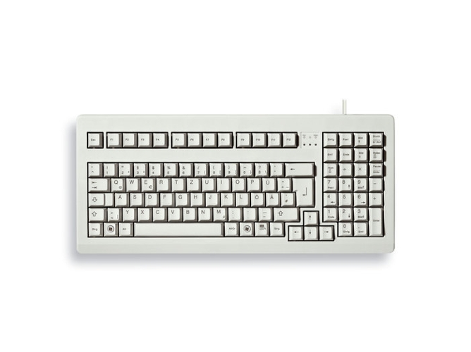Teclado CHERRY G80-1800 (Con Cable - Layout Alemán - Teclado Numérico)