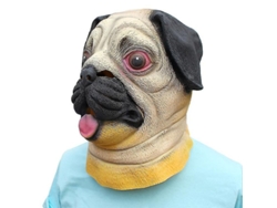 Máscara De Látex De Carlino Para Halloween - M081-pug Talla Única