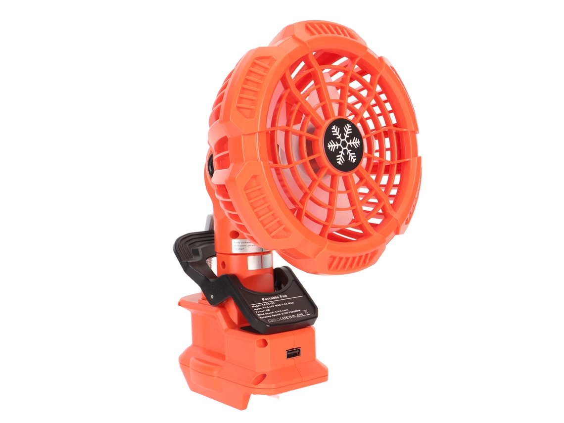 Ventilador Inalámbrico Para Oficina Con 3 Velocidades, Motor Sin Escobillas Y Rotación Ajustable De 315° Para Acampar.