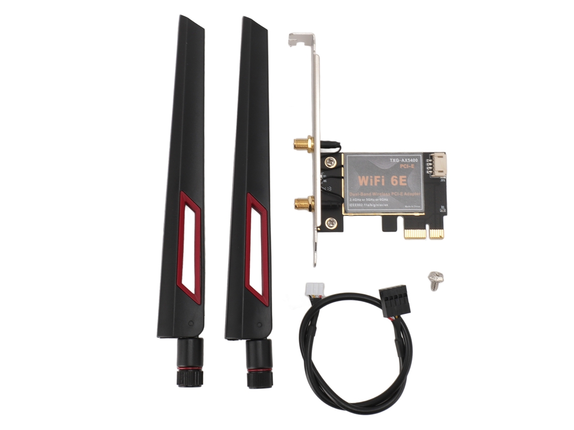 Tarjeta Wifi 6e Pcie Qcnfa765 6000mbps Con 3 Bandas Y Adaptador Bluetooth 5.2 Para Win 10 11