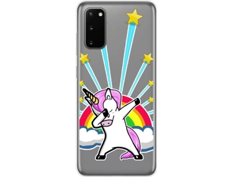 Carcasa Samsung Galaxy A41 TUMUNDOSMARTPHONE Dibujos Transparente Multicolor