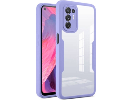 Carcasa para Oppo Reno5 Z PHONECARE Anti-Crash 360 Morado