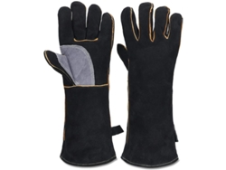 2026da-guantes Resistentes Al Calor De Cuero, Guantes De Soldadura Para Barbacoa, Horno Y Trabajos De Alta Temperatura