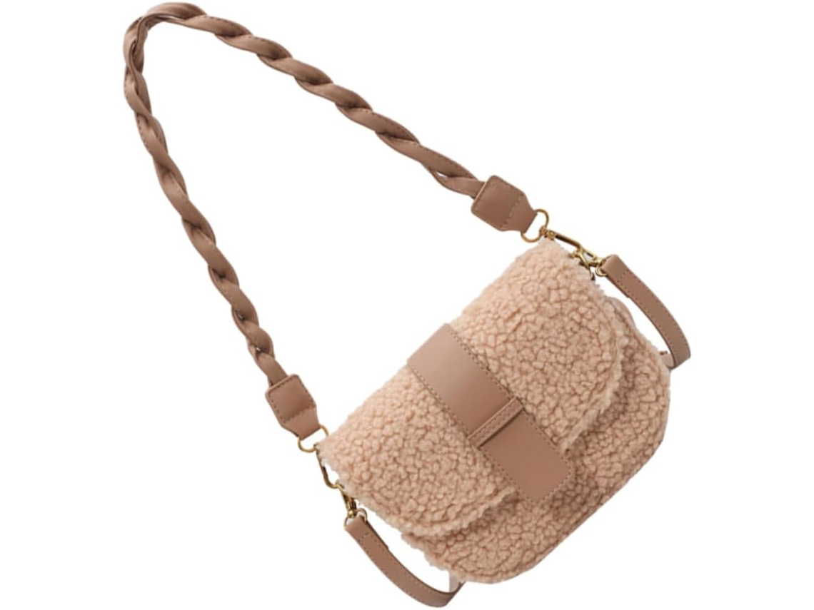 Bolso De Hombro Para Mujer De Poliéster Y Felpa, Ligero Y Portátil.