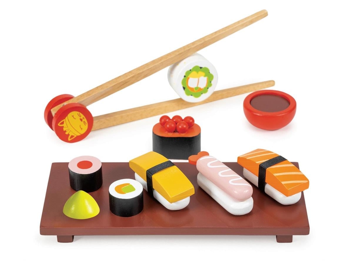 Juego de sushi de madera Mentari: juguete educativo para niños