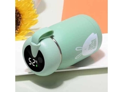 2026da-linjou Taza Térmica Acero Inoxidable Con Pantalla Led De Temperatura 320ml Verde