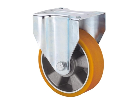 Rueda fija 17zv200-aub aluminio-poliur.naranja eje bolas ALEX