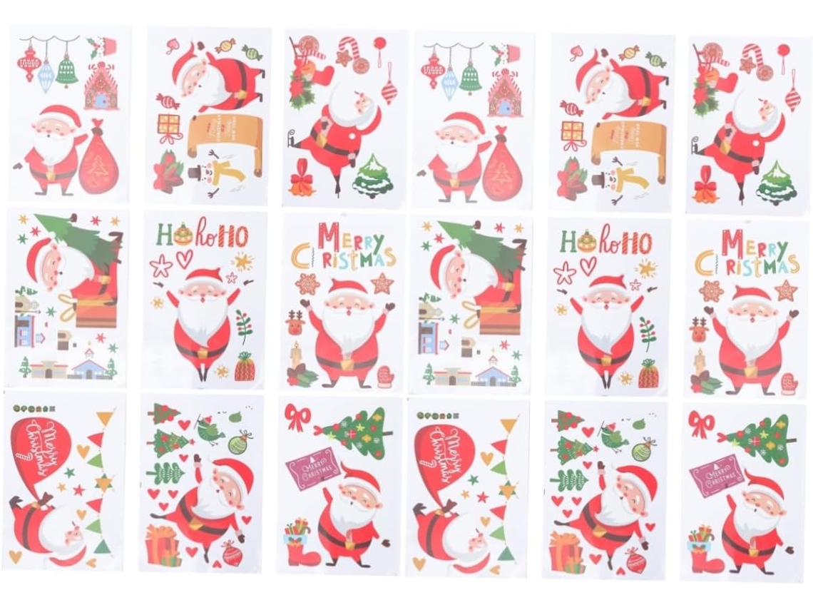 Artículos Para Fiestas Navideñas. Despegue La Pegatina Del Papel Protector Y Péguela Directamente No Se...