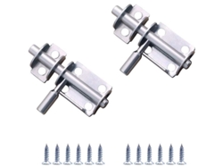 2 Clavos De Seguridad Antirrobo De Acero Inoxidable Para Puertas Correderas, Puertas De Madera, Baños, Etc.
