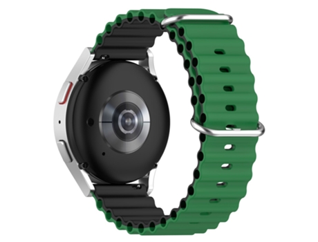 Correa de Silicona bicolor ajustable 20mm para Huami Amazfit GTS 4/GTS 4 Mini/GTS 3 - verde/negro