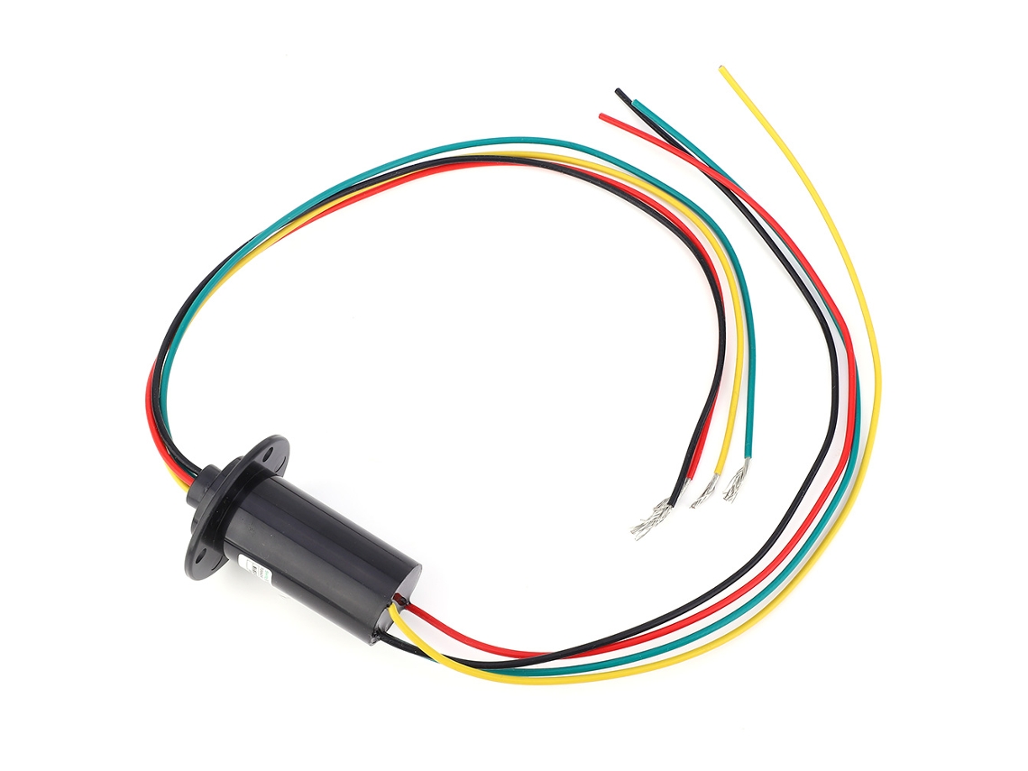 Anillo Colector Conductivo De 4 Hilos Y Alta Potencia De 30 A, 150 Rpm, Clasificación Ip51, Con Larga Vida Útil.