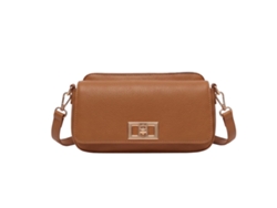 Bolsa Tiracolo Feminina com Efeito Pele Granulado e Detalhes Metálicos GALLANTRY