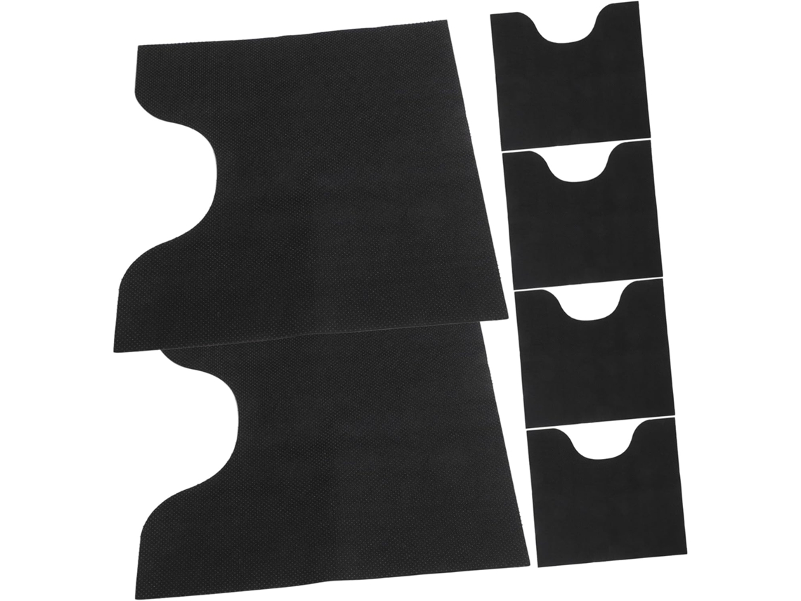 Juego de 6 alfombrillas higiénicas antideslizantes reutilizables en forma de U con funda protectora.
