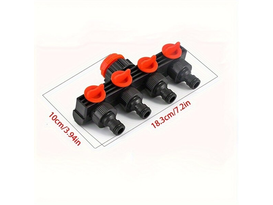 Conector de manguera de jardín de 4 orificios Pickifypunnyb Slo Slowmoose