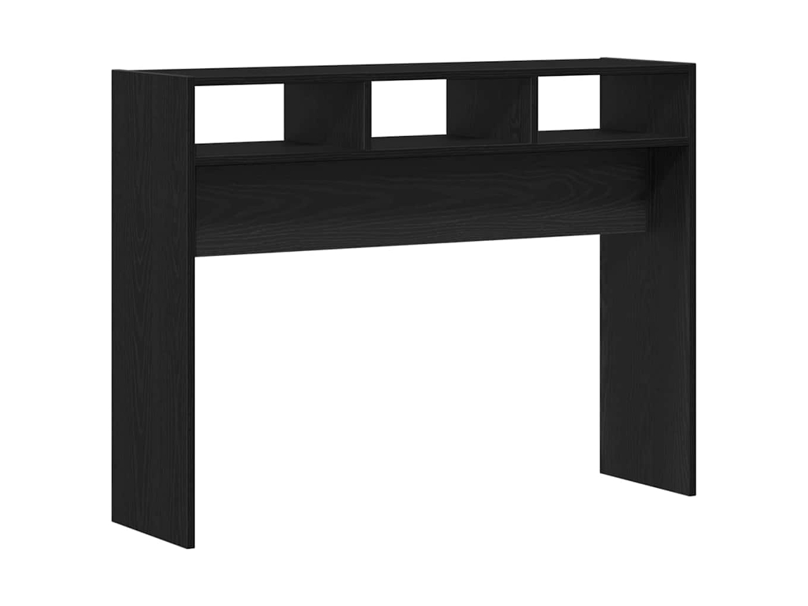 Mesa consola | Aparador de roble negro de 105 x 30 x 80 cm, madera tratada.