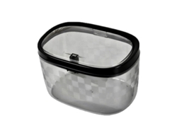 Papelera De Mesa De Plástico Transparente Con Diseño A Presión, Mini Papelera Portátil Para Oficina, Coche, Dormitorio.