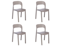 Set 4 Sillas Interior, Exterior Chocolate Ona Garbar
