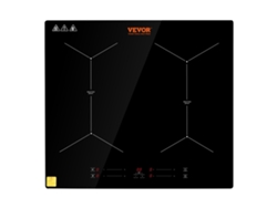Cooktop eléctrico de 24 hornillas estufa de cristal de cerámica con control táctil de 4 pulgadas VEVOR